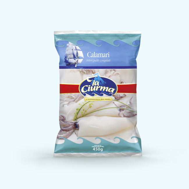 Calamari interi puliti | Prodotti Ittici "La Ciurma" | Ittitalia