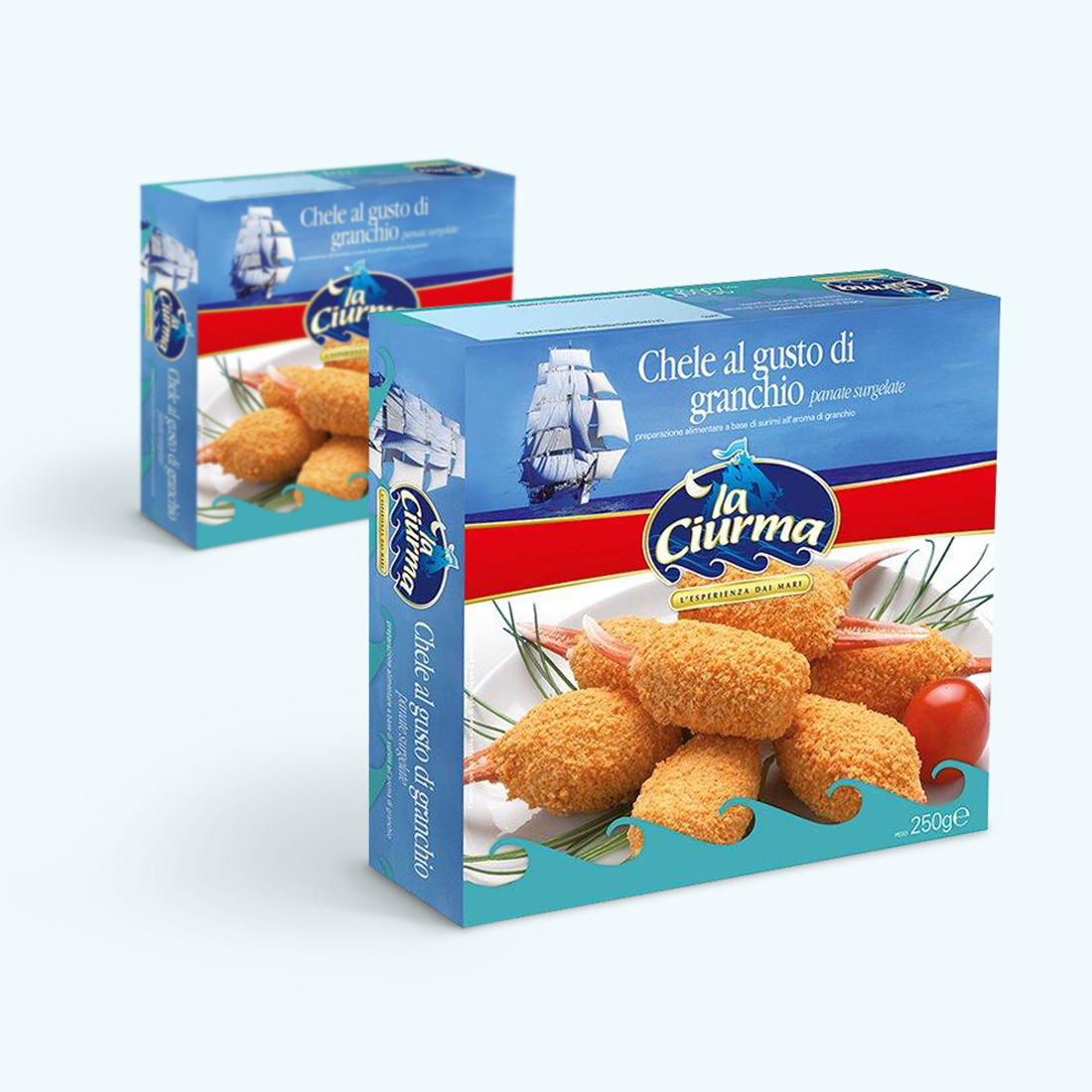 Chele al gusto di granchio | Prodotti Ittici "La Ciurma" | Ittitalia